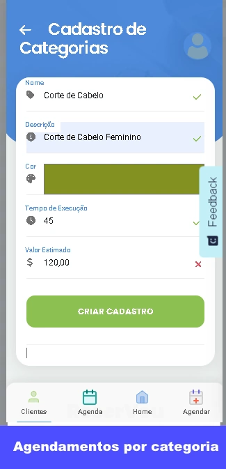 Aplicativo de Gestão com Controle por categorias