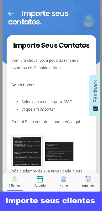Aplicativo de Gestão com importacao de clientes