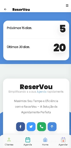 Segundo Print de Aplicativo/Sistema de gestão para agendamentos