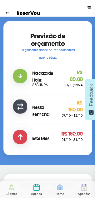 Terceiro Print de Aplicativo/Sistema de gestão para agendamentos